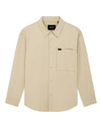 Deus Mens Frizell Travel Long Sleeve Shirt - Safari