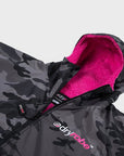 Dryrobe Adults Advance Long Sleeve Dryrobe - Black Camouflage/Pink - ManGo Surfing