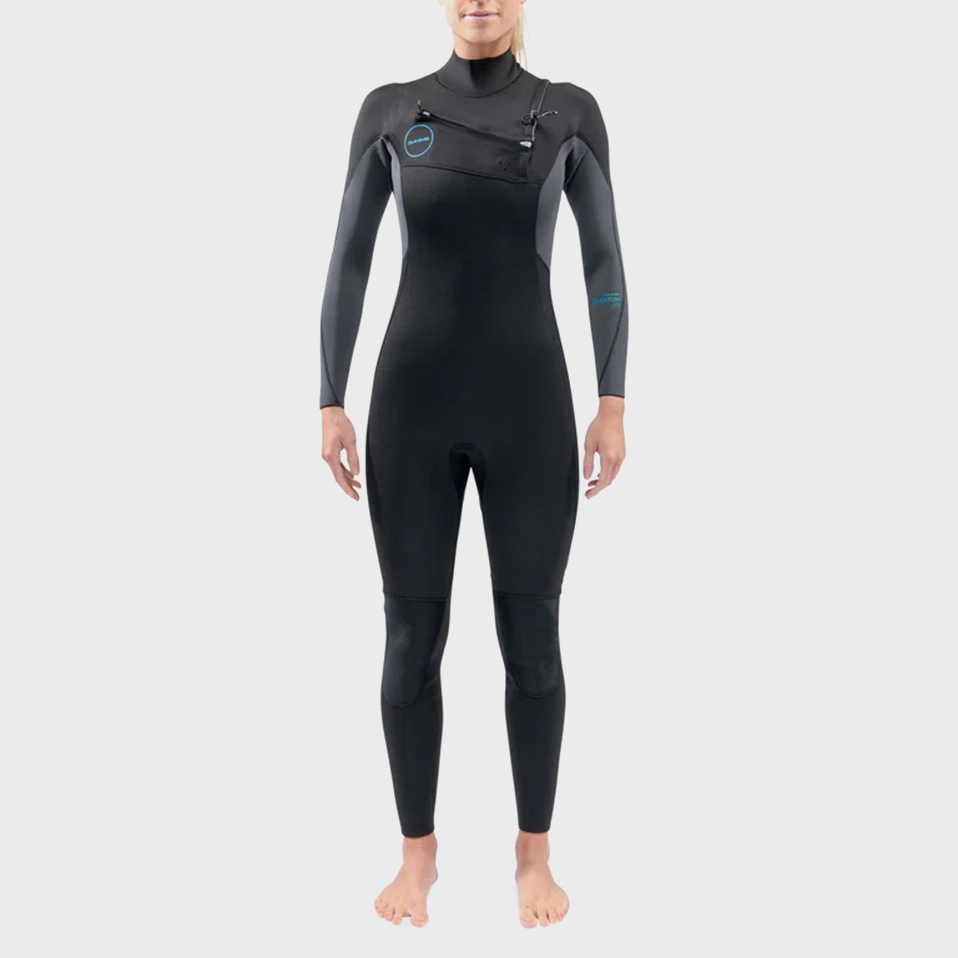 Dakine Quantum 5/4/3 Womens Chest Zip Wetsuit - Black/Grey – ManGo