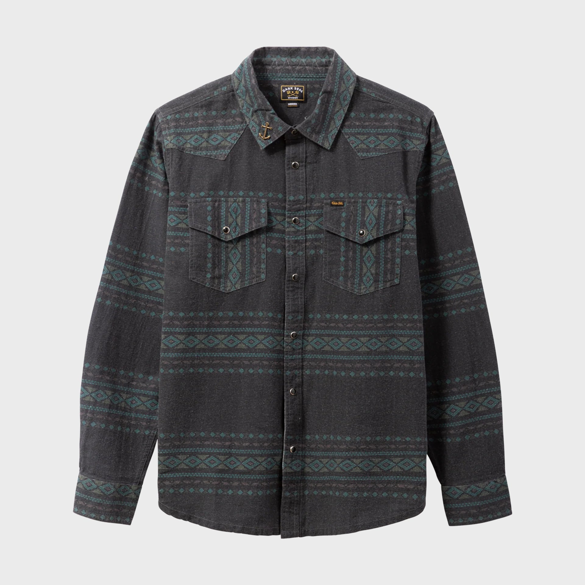 Dark Seas Austin Long Sleeve Shirt - Black - ManGo Surfing