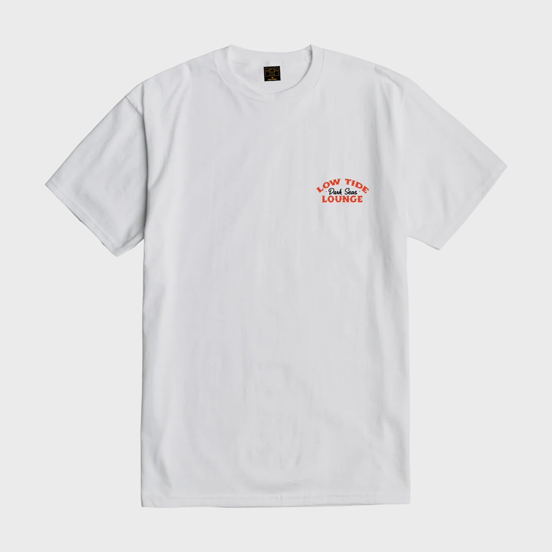 Dark Seas Bar Stool Stock T-Shirt - White - ManGo Surfing