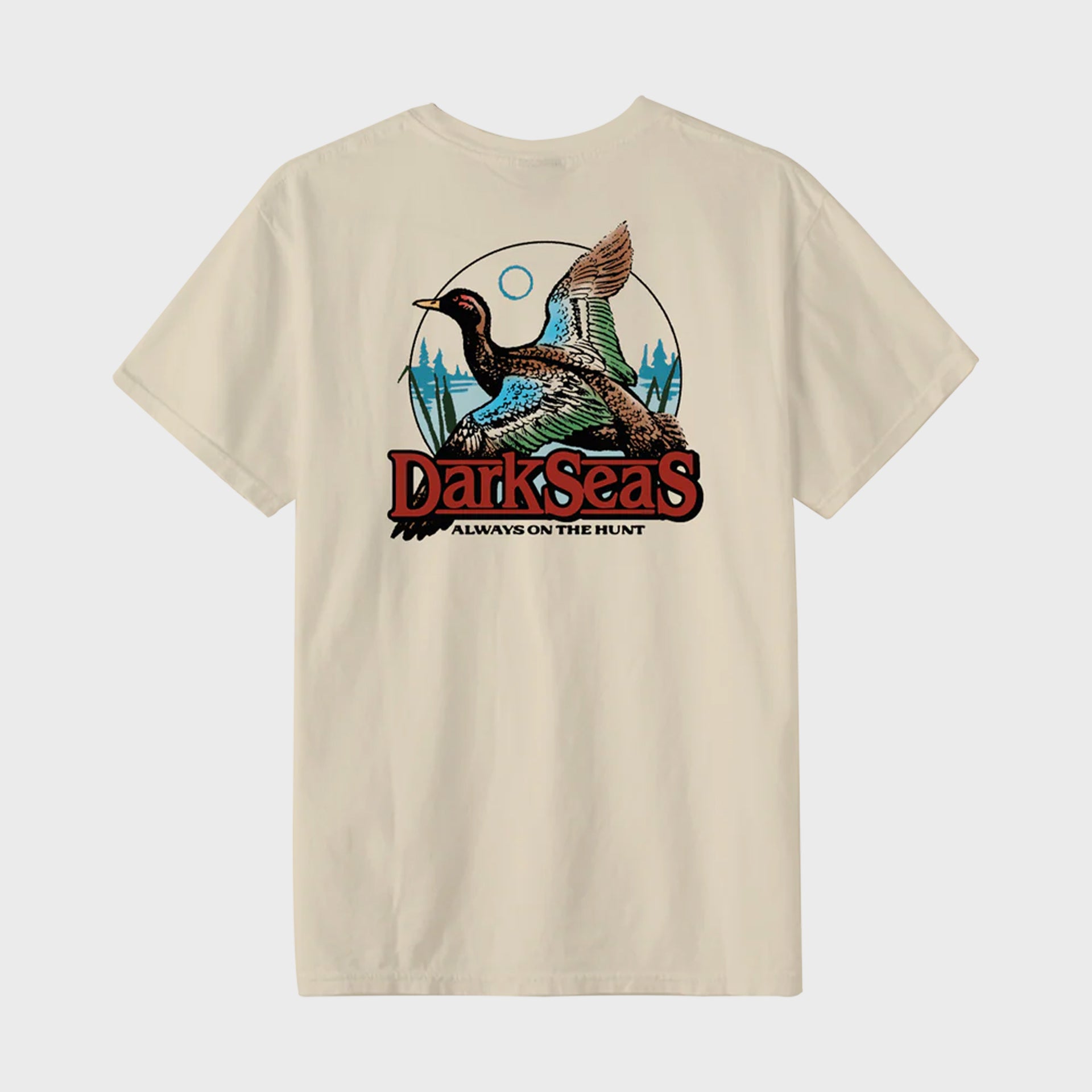 Dark Seas Duck Pond Pigment T-Shirt - Tofu - ManGo Surfing