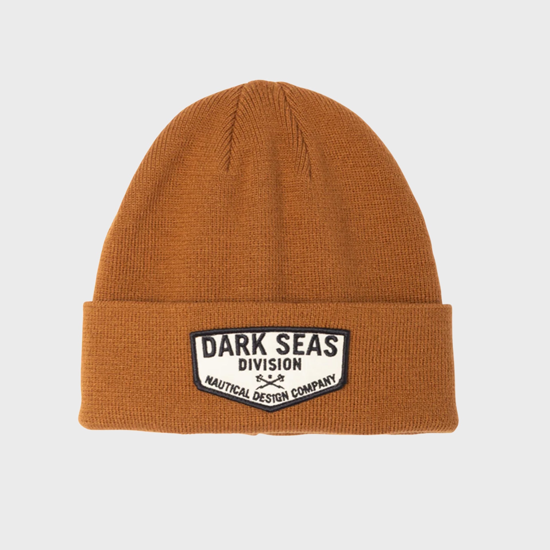 Dark Seas Hempstead Beanie - One Size - Caramel - ManGo Surfing
