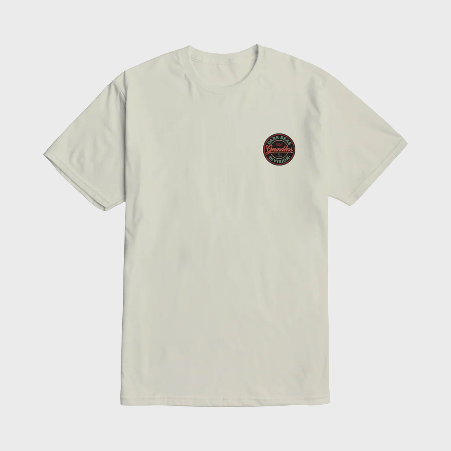 Dark Seas Mens Instinctive Premium T-Shirt - Cream - ManGo Surfing
