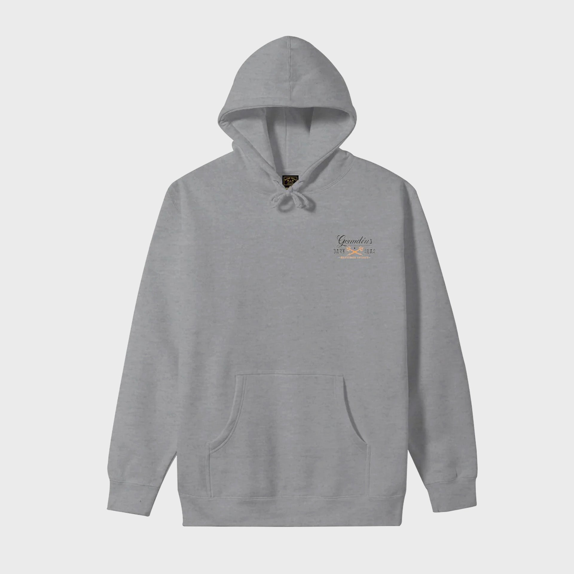 Dark Seas Mens Portsmith Pullover Hoodie - Heather Grey - ManGo Surfing