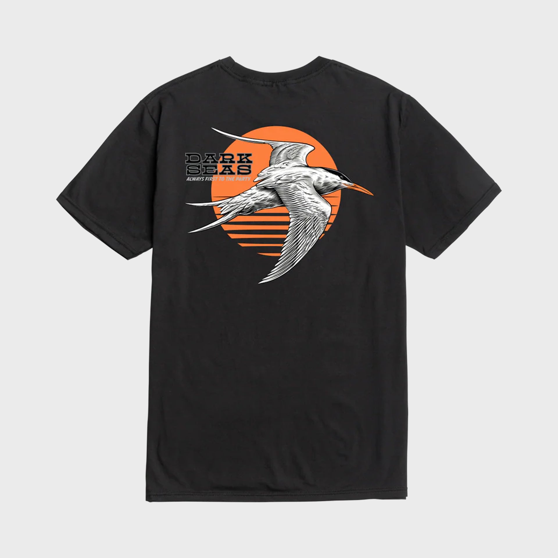Dark Seas Tern Bird Premium T-Shirt - Black