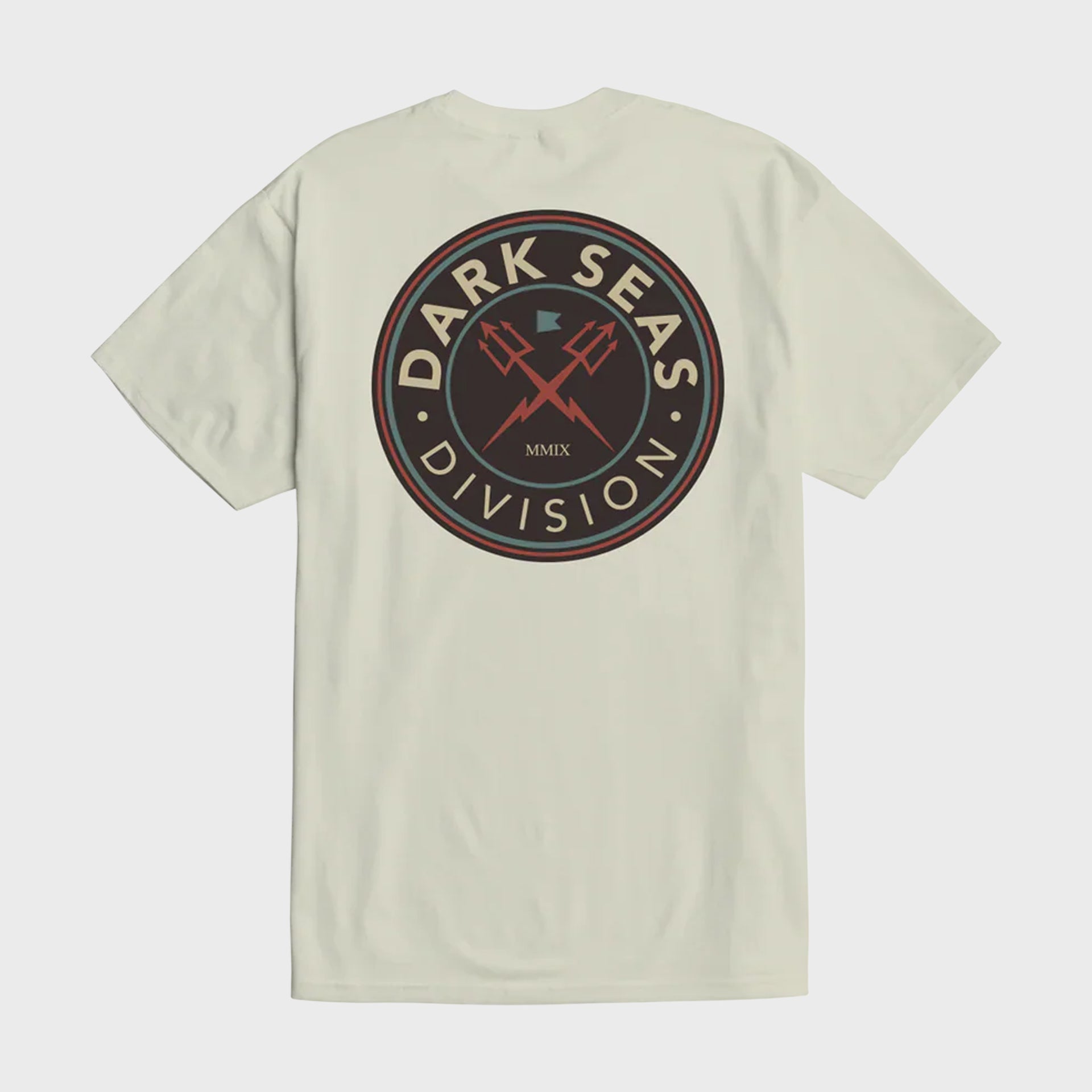 Dark Seas Time Tellers Stock T-Shirt - Cream - ManGo Surfing