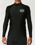 Baylands Shield Rash Vest - Unisex Surf Shirt - Black - ManGo Surfing