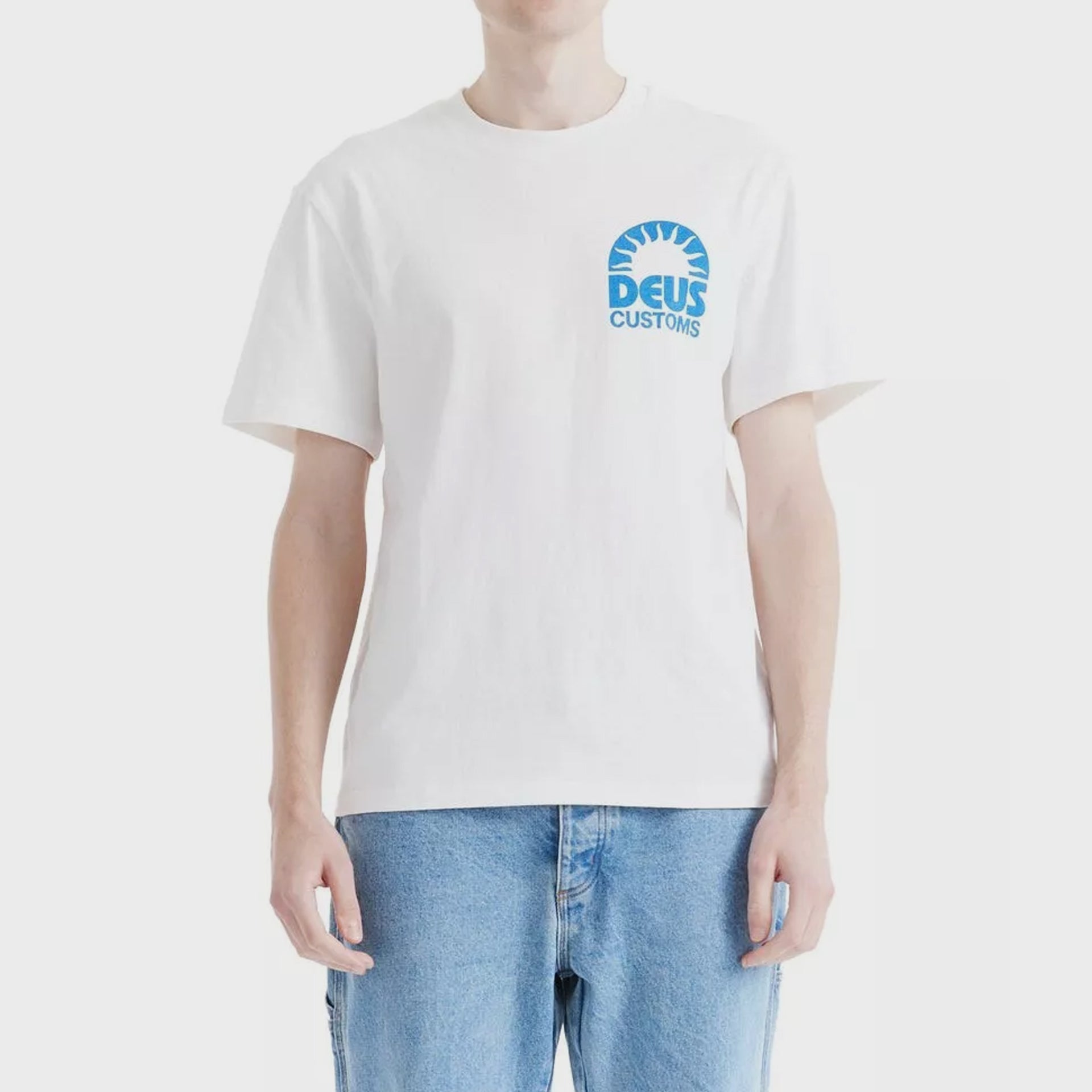 Deus Mens Melodies T-Shirt - Vintage White - ManGo Surfing