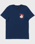 Deus Mens Overbite T-Shirt - Mechanic Blue