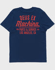 Deus Mens Overbite T-Shirt - Mechanic Blue