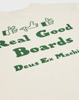 Deus Mens Real Good T-Shirt - Dirty White