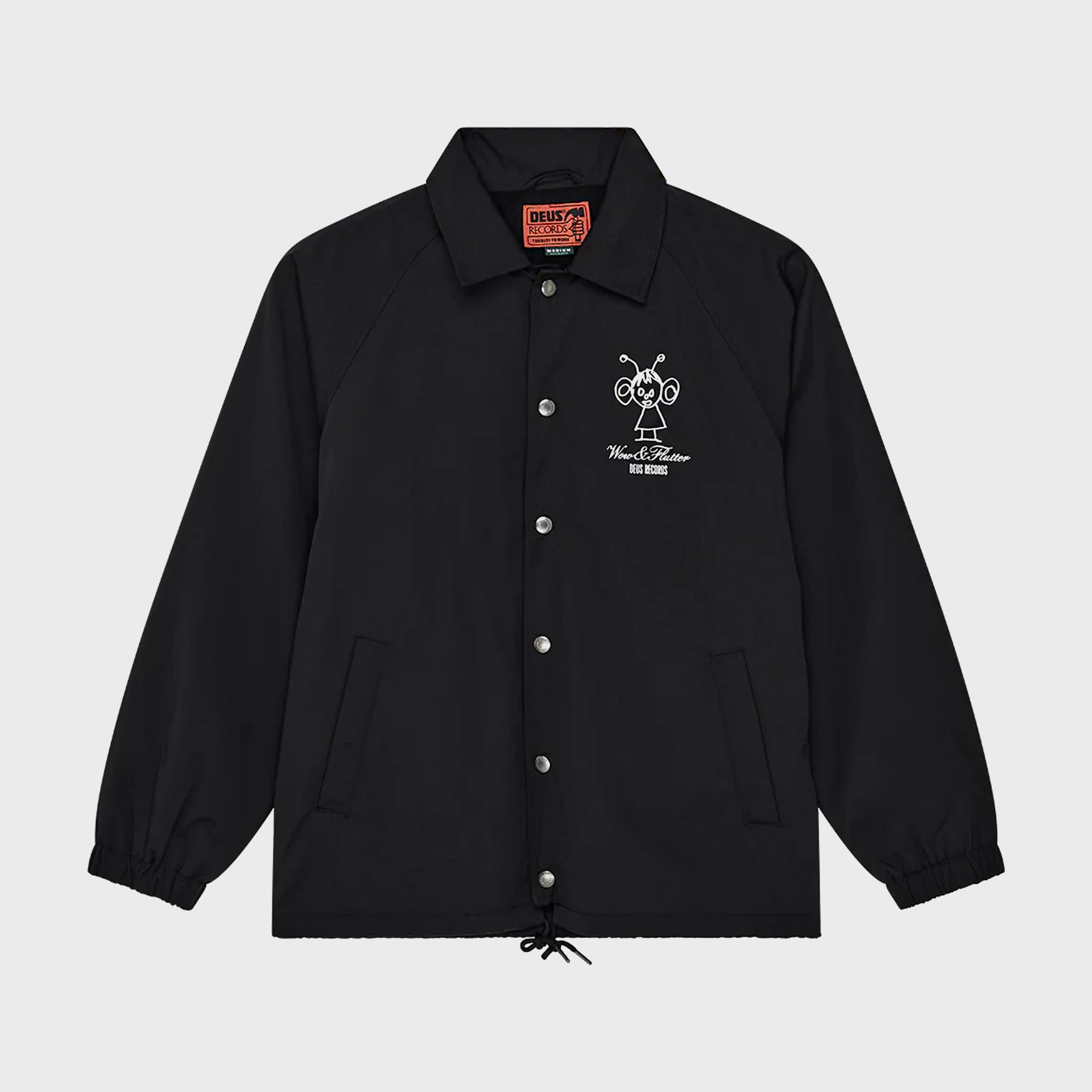 Deus Mens Sensory Overload Coach Jacket - Black