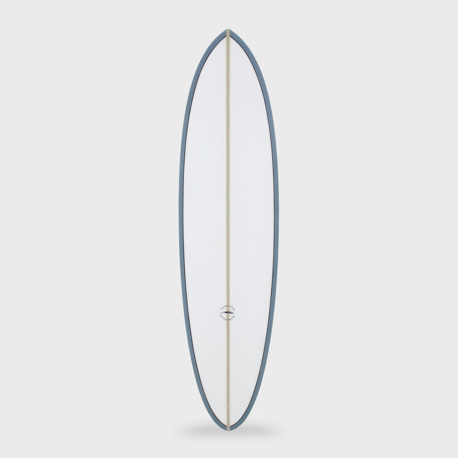 Aloha EZ-Mid PU PVCP Fun Surfboard 3F (1+2FCSII) - Steel Blue – ManGo ...