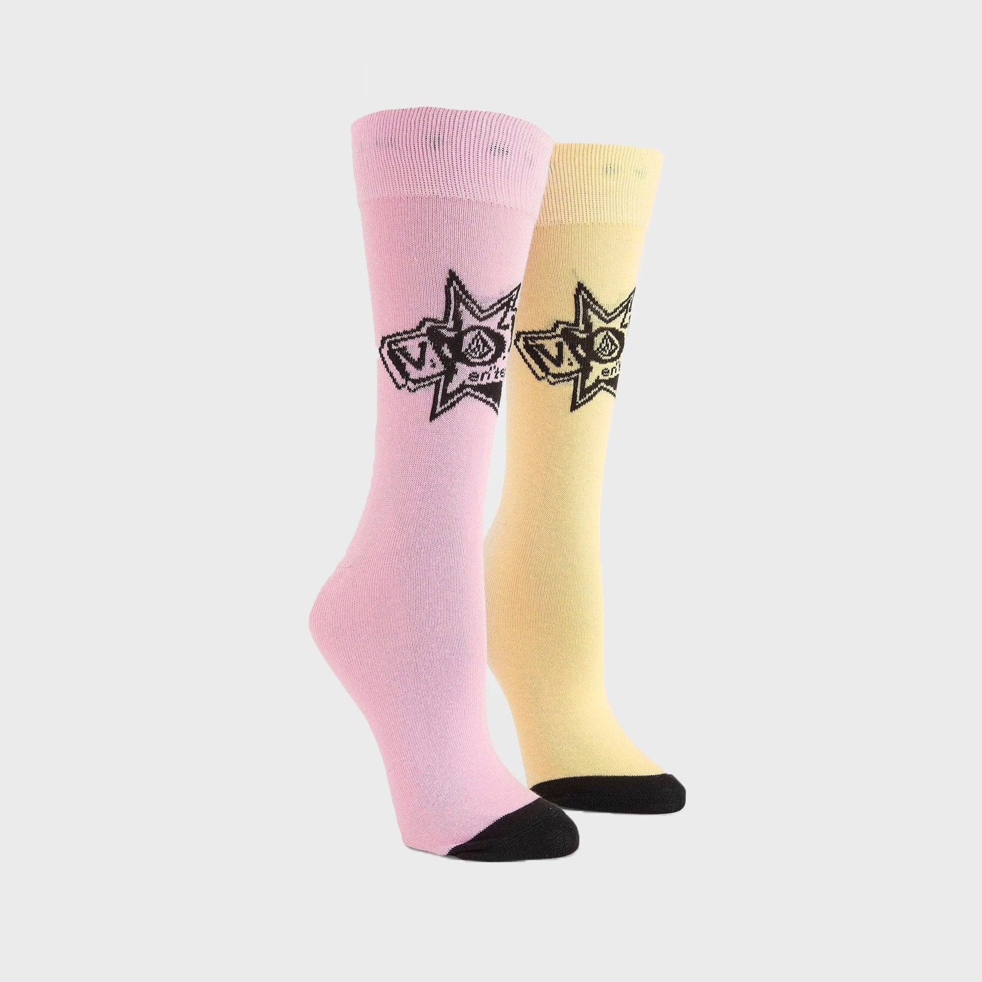 Volcom Ent Socks - Womens Socks - One Size - Reef Pink - ManGo Surfing