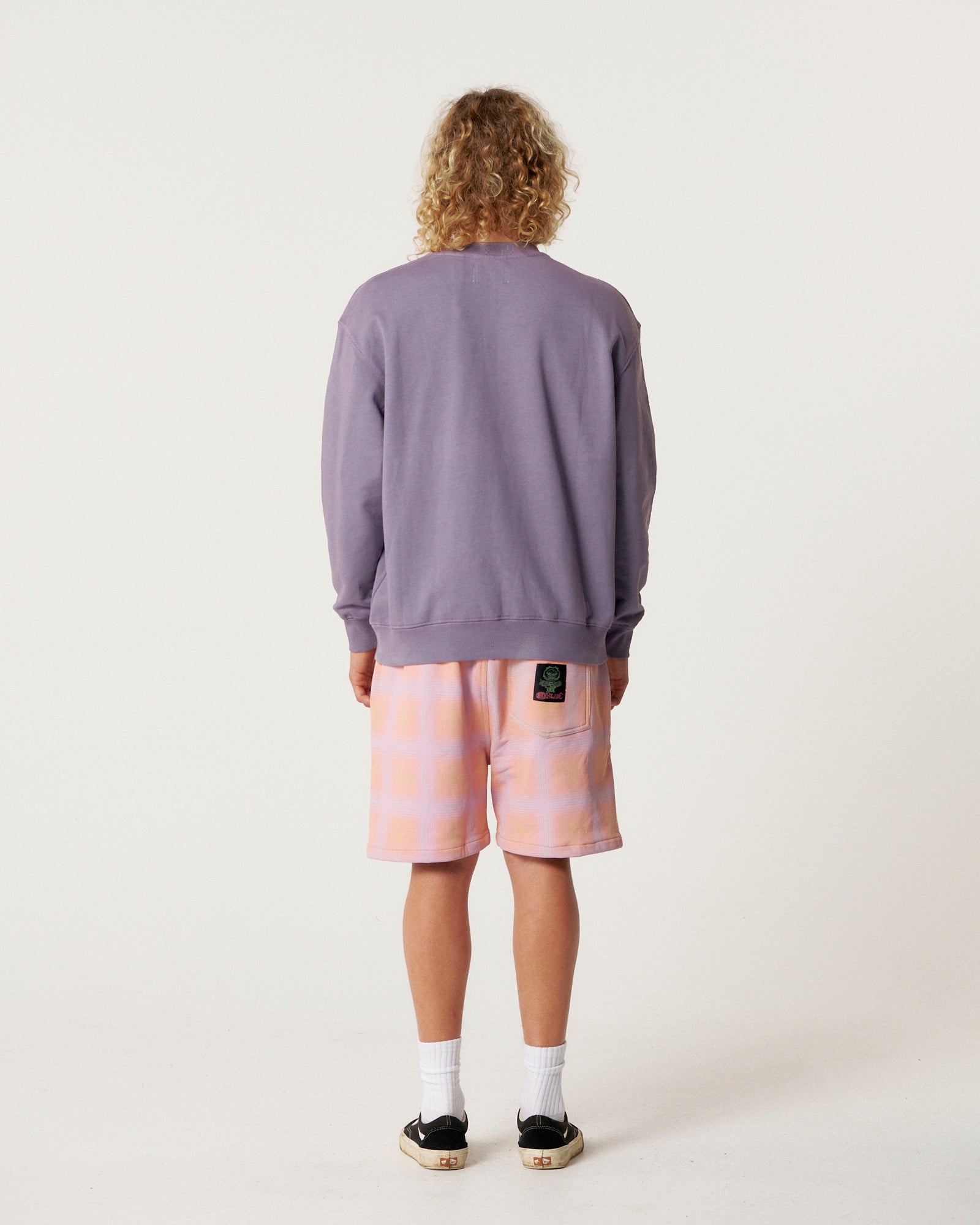 The Critical Slide Society Mens Friends Crew Sweatshirt - Violet