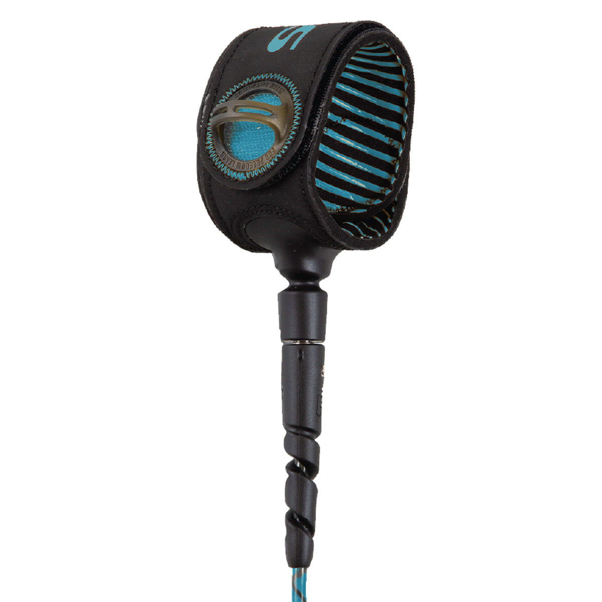 FCS Freedom Helix Comp Leash (6') - Tranquil Blue/Black