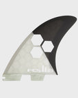 FCS Al Merrick FCS II Twin + Stabiliser Fins - Extra Large - Black/White - ManGo Surfing