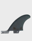 FCS Power Tri Fins (Twins + Stabiliser) - Black - ManGo Surfing