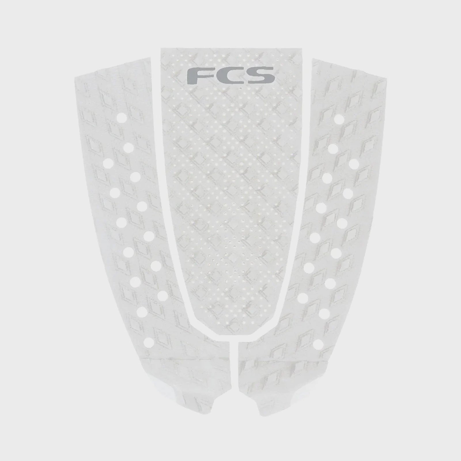 FCS T-3 Pin Eco Traction Pad - White/Cool Grey