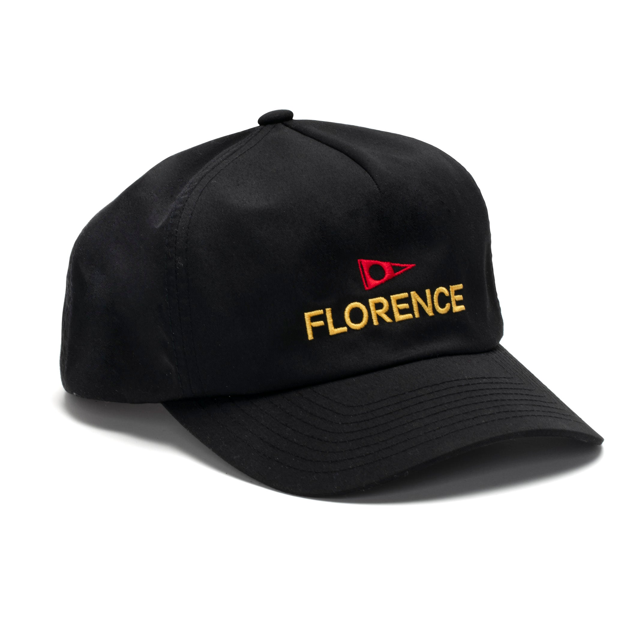 Florence Marine Logo Twill Hat - One Size - Black - ManGo Surfing