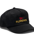 Florence Marine Logo Twill Hat - One Size - Black - ManGo Surfing