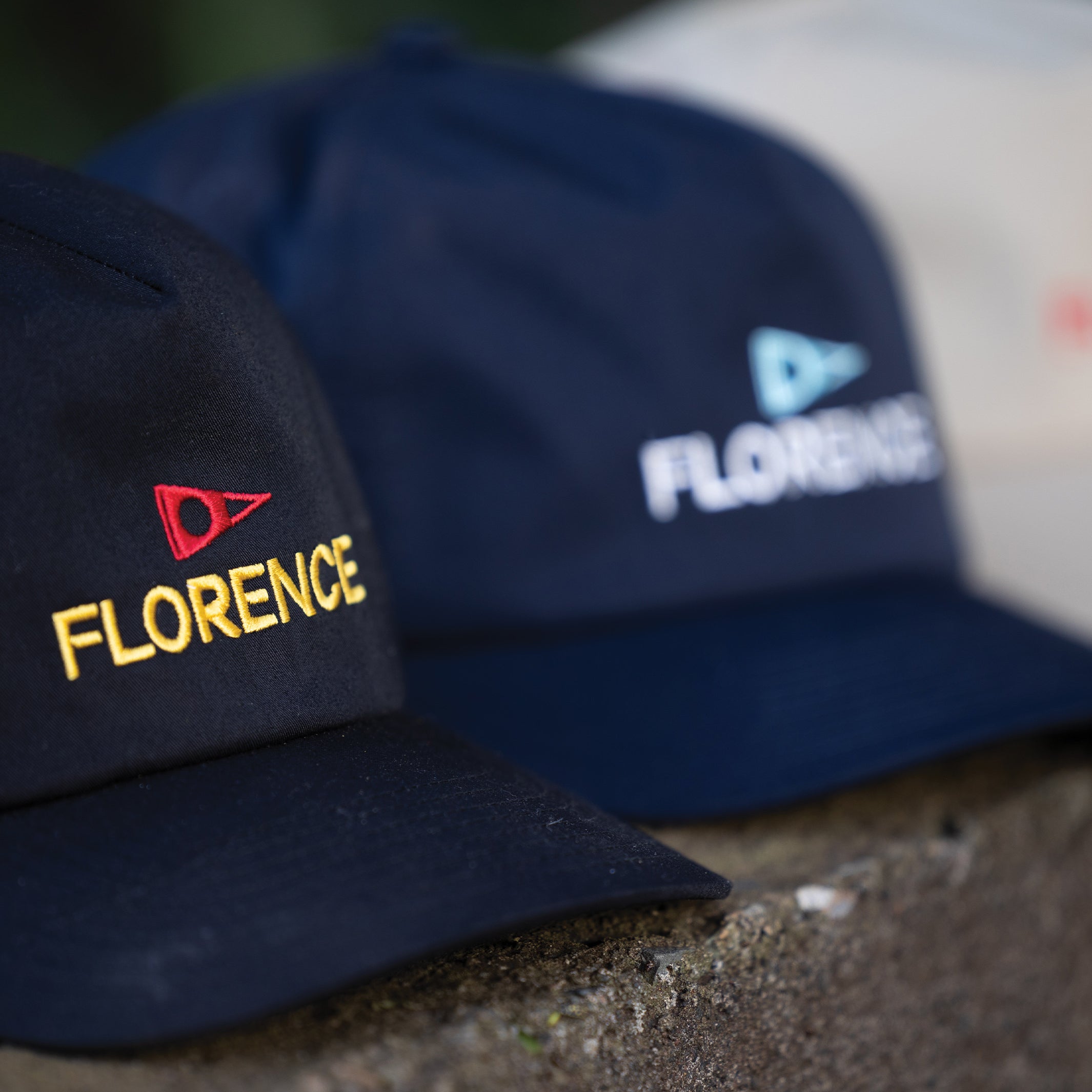 Florence Marine Logo Twill Hat - One Size - Black - ManGo Surfing