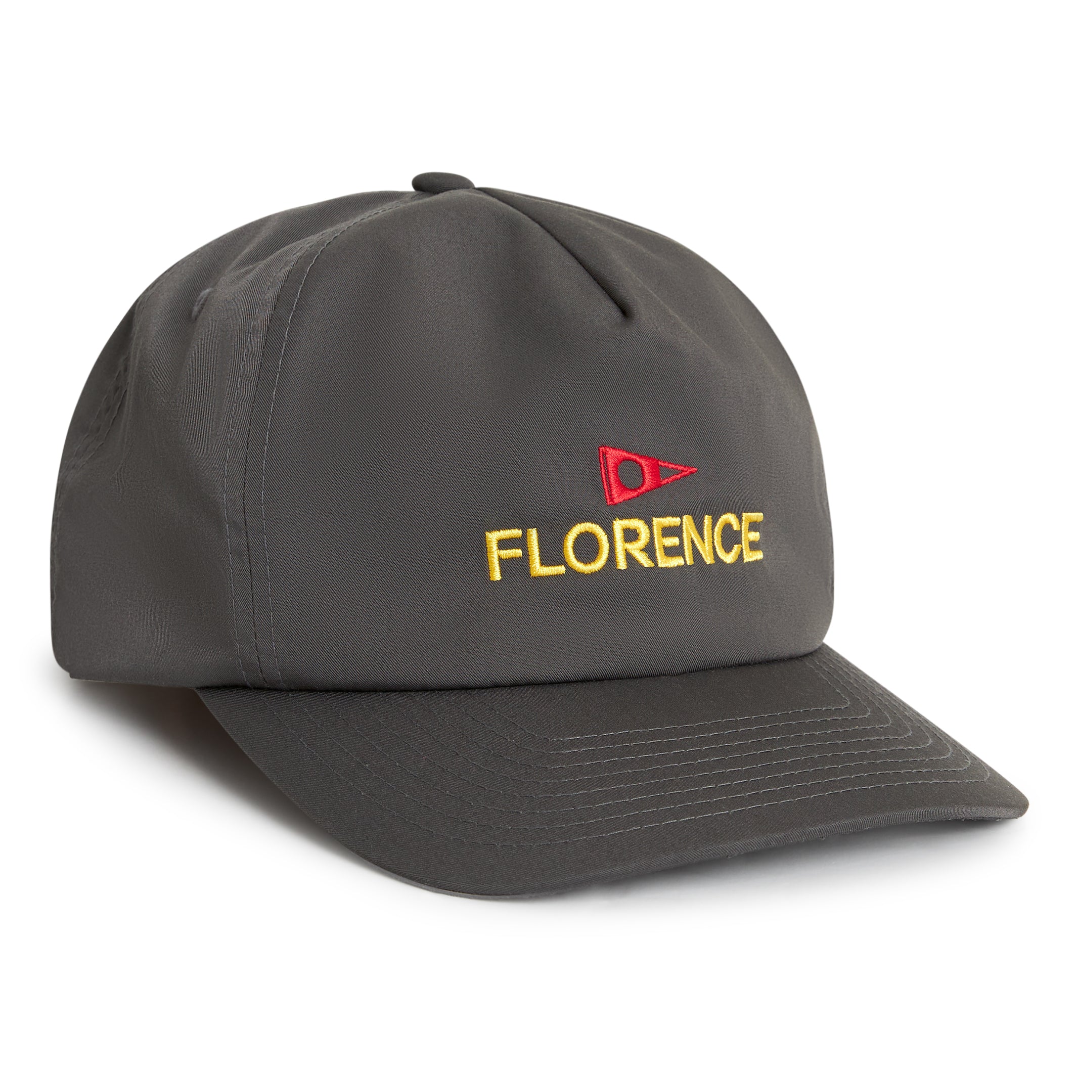 Florence Marine Logo Twill Hat - One Size - Charcoal - ManGo Surfing
