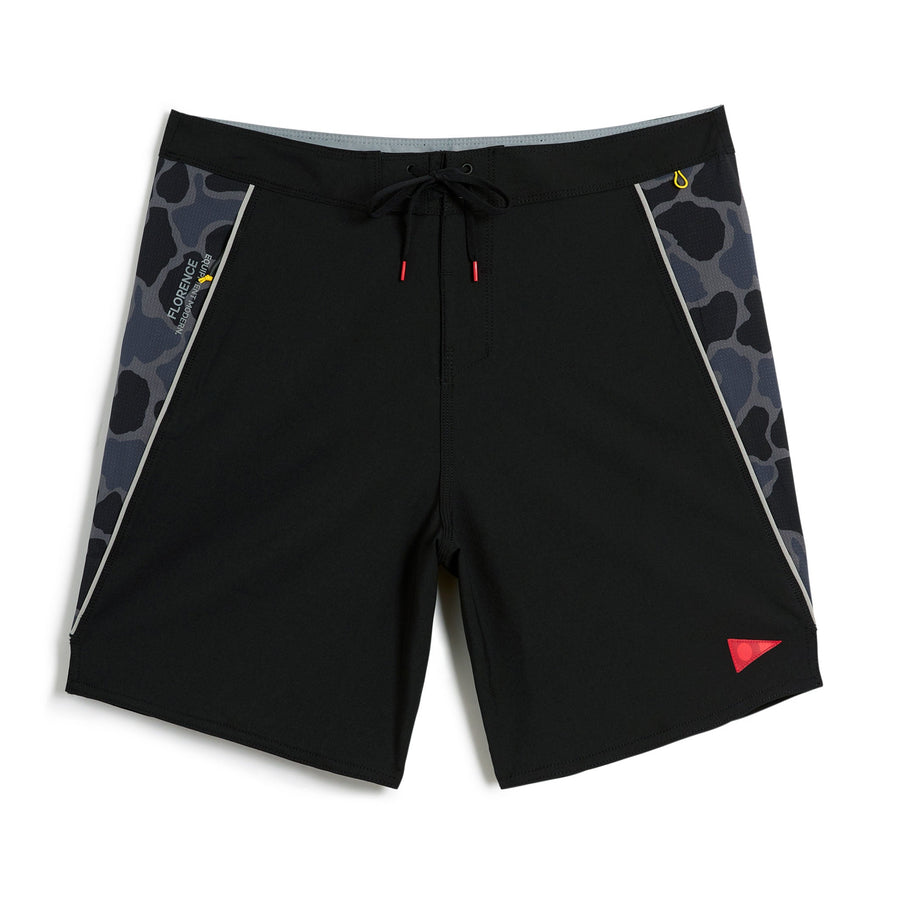 Florence Marine F1 Airtex Gamma Boardshort - Black - ManGo Surfing