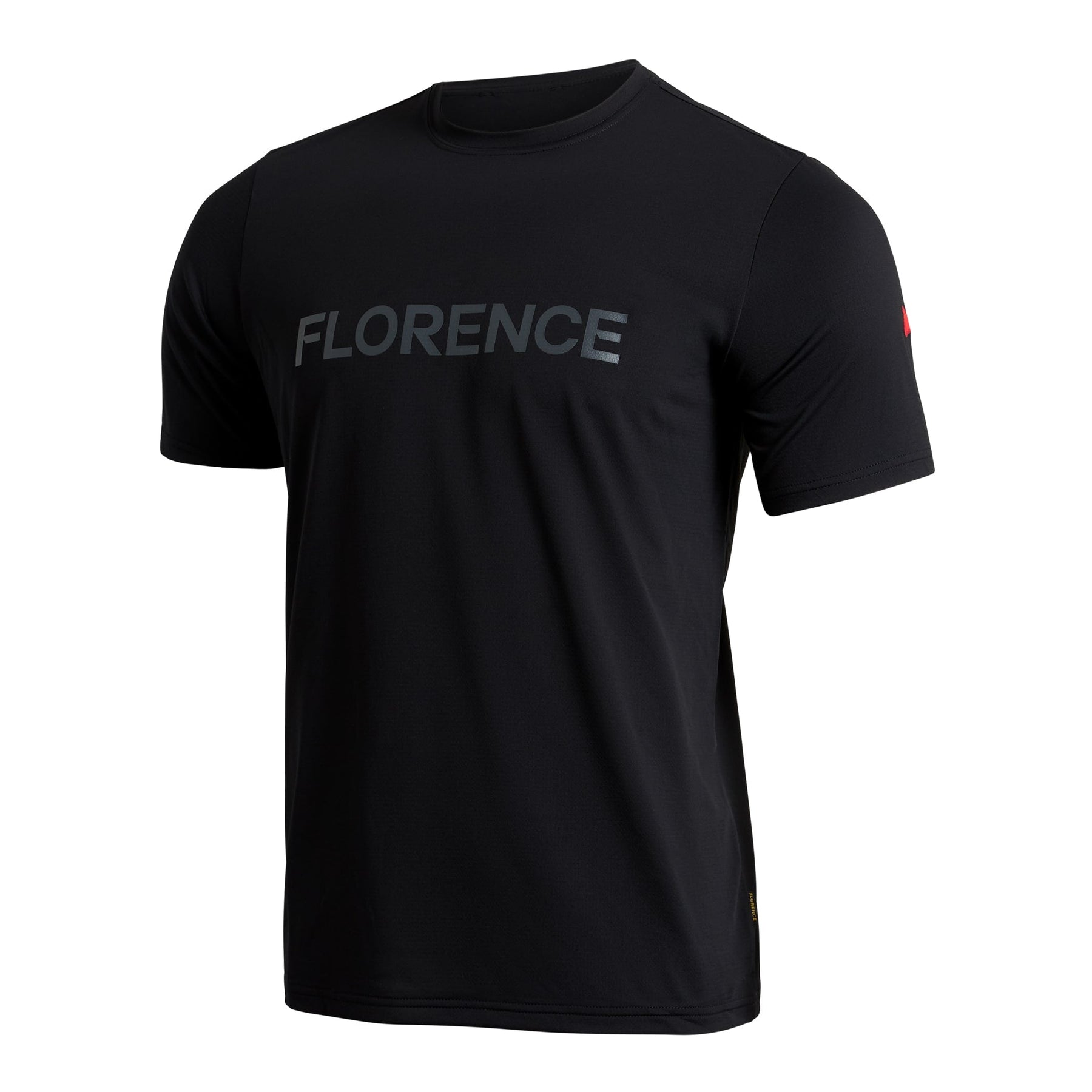 Florence Marine Airtex Florence Logo Short Sleeve Shirt - Black - ManGo Surfing