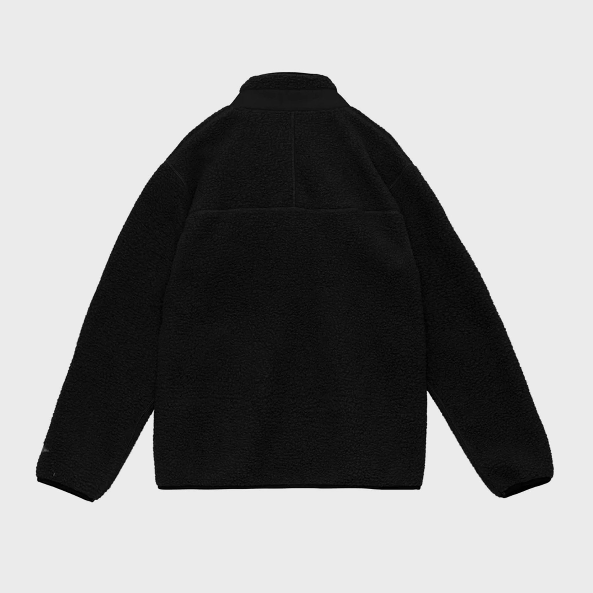 High Pile Utility Fleece Jacket - Mens Jacket - Black - ManGo Surfing