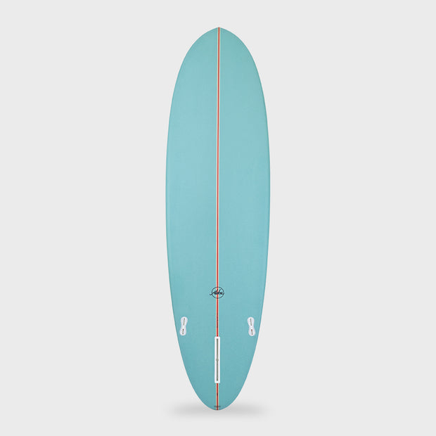 Fun Division Mid Length Surfboard - 6'8, 7'0, 7'6 and 8'0 - Aqua - FCS II