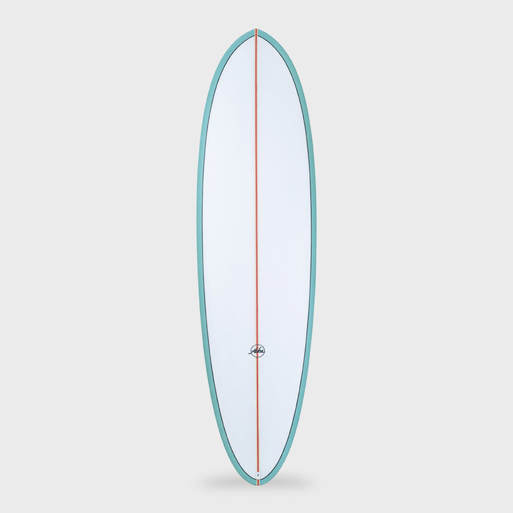 Fun Division Mid Length Surfboard - 6'8, 7'0, 7'6 and 8'0 - Aqua - FCS II