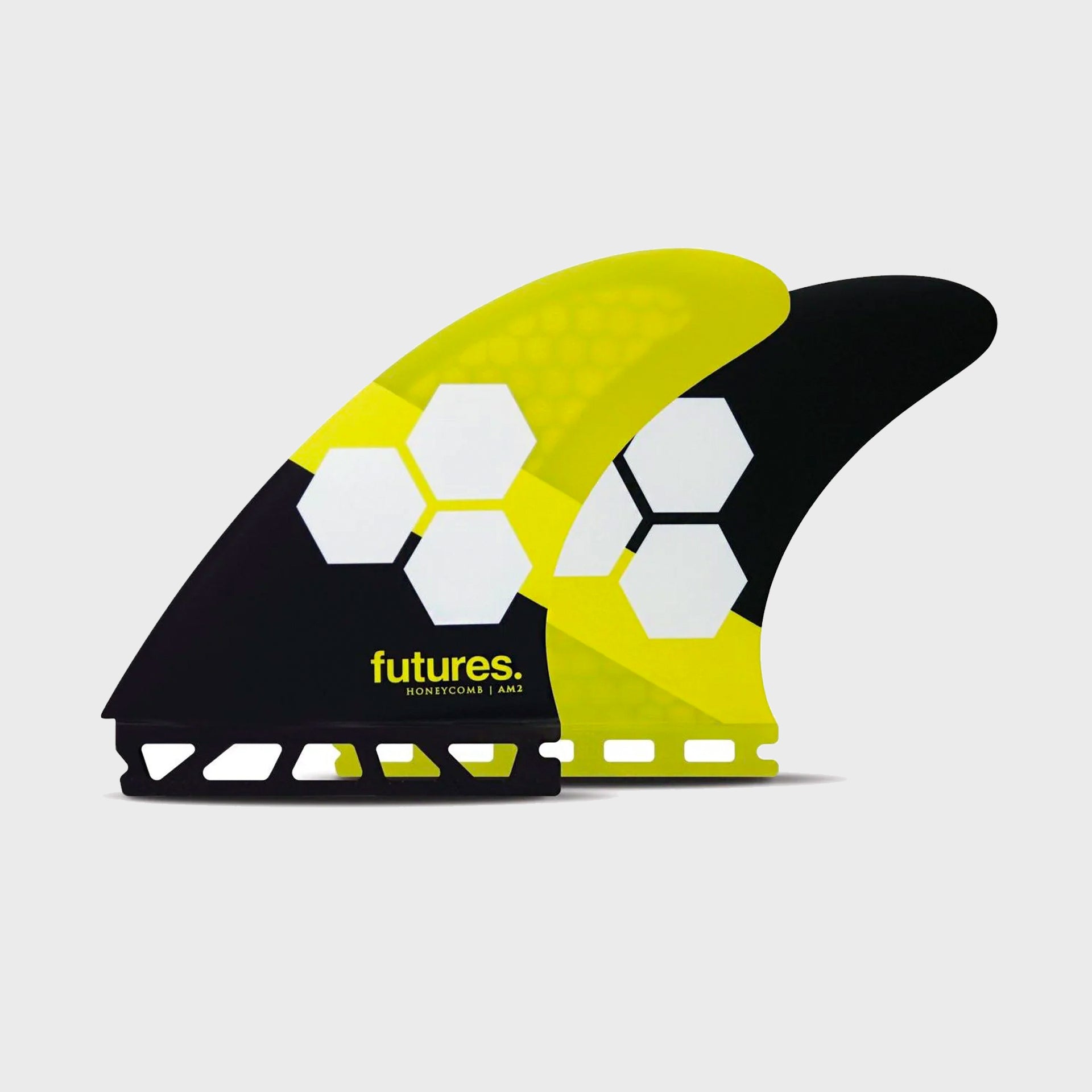 Futures AM2 Honeycomb Fin - Large - Yellow - ManGo Surfing