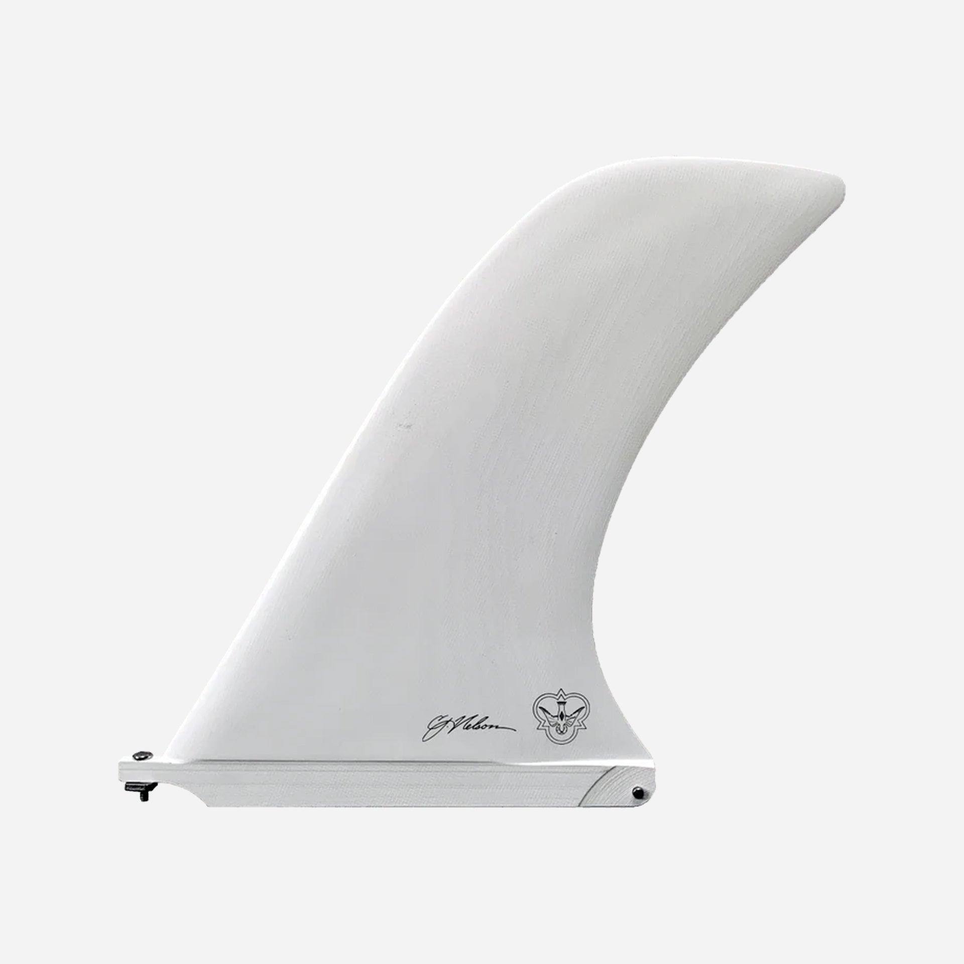 Flying Diamonds CJ Nelson Noserider Center Fin - White - ManGo Surfing