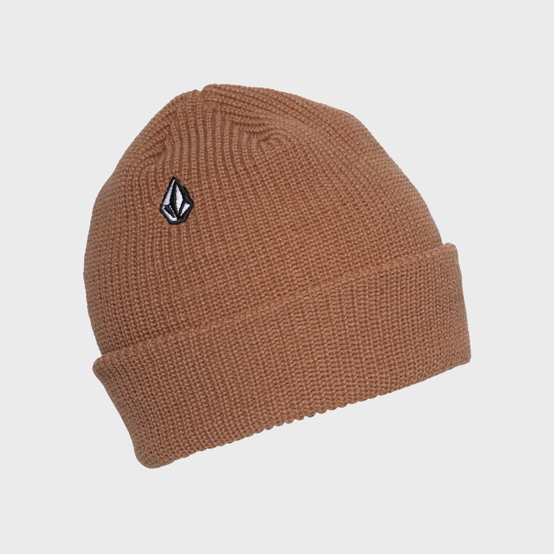 Full Stone Beanie - Mens Hat - One Size - Dark Brown - ManGo Surfing