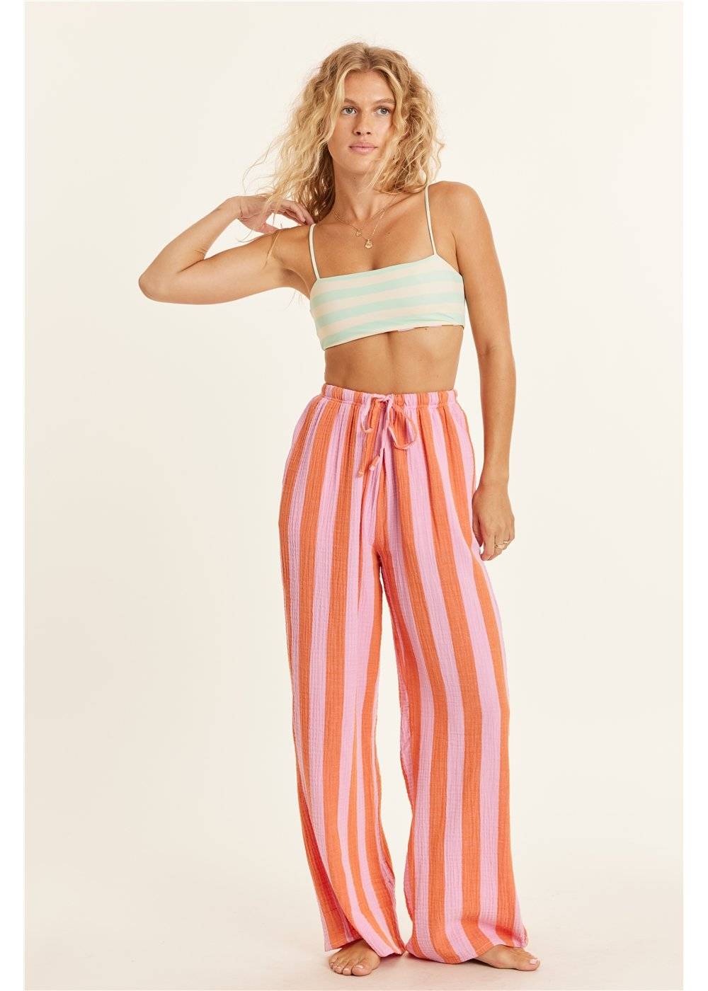 Sisstr Evolution Changing Tides Woven Trousers - Peony
