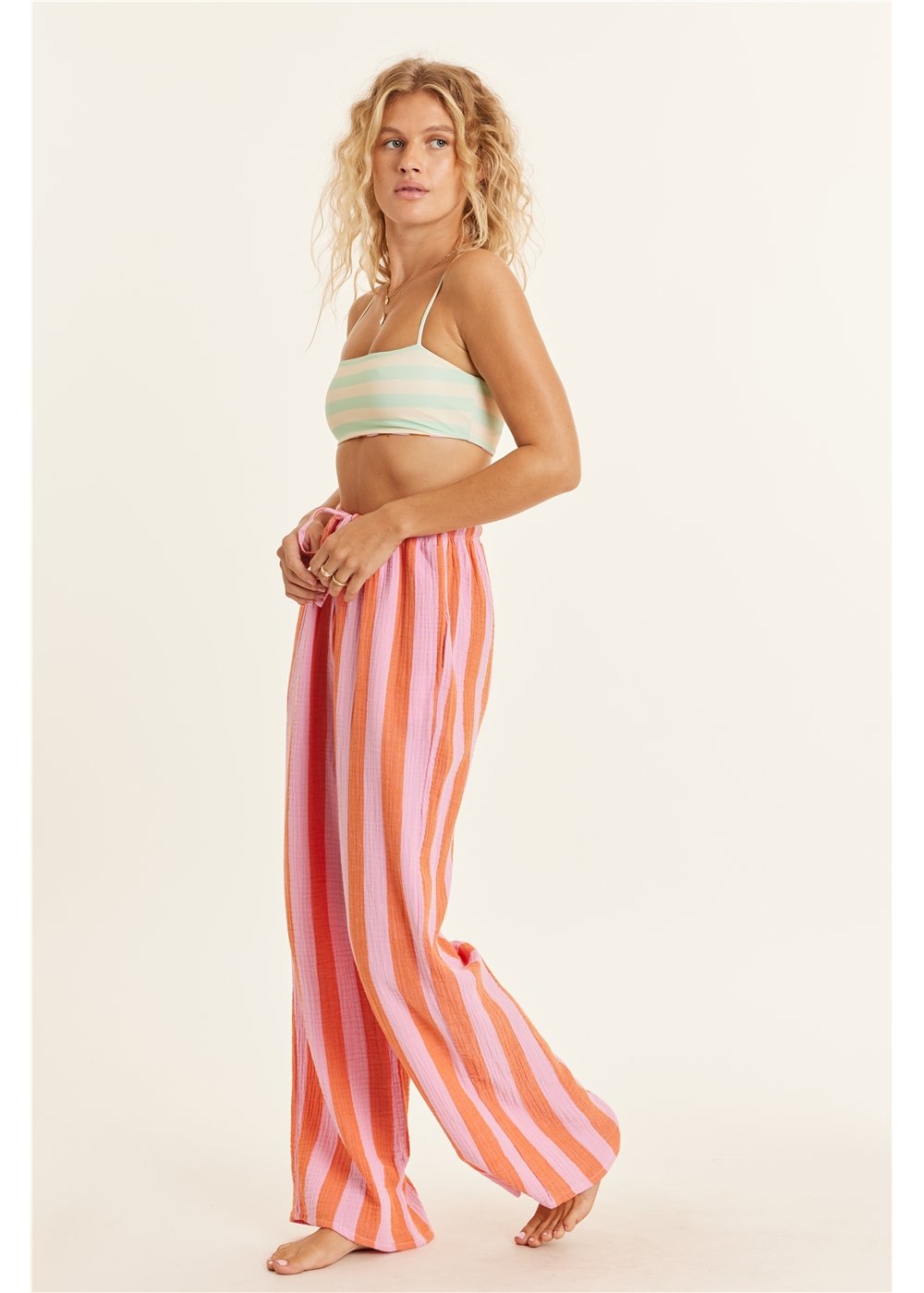 Sisstr Evolution Changing Tides Woven Trousers - Peony
