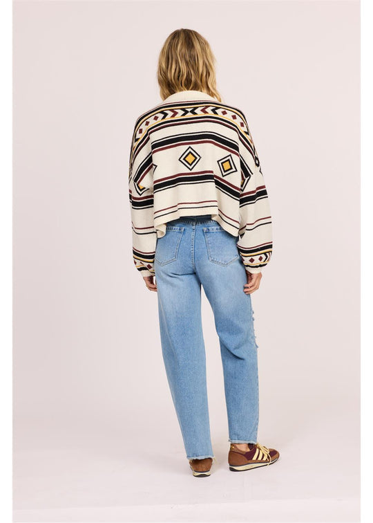 Sisstr Evolution Ibiza Island Sweater - Sea Salt - ManGo Surfing