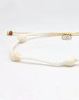 Pineapple Island Giada Rahayu Shell Beaded Surf Anklet - White