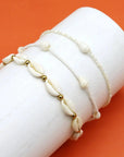 Pineapple Island Giada Rahayu Shell Beaded Bracelet - White