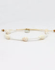 Pineapple Island Giada Rahayu Shell Beaded Bracelet - White