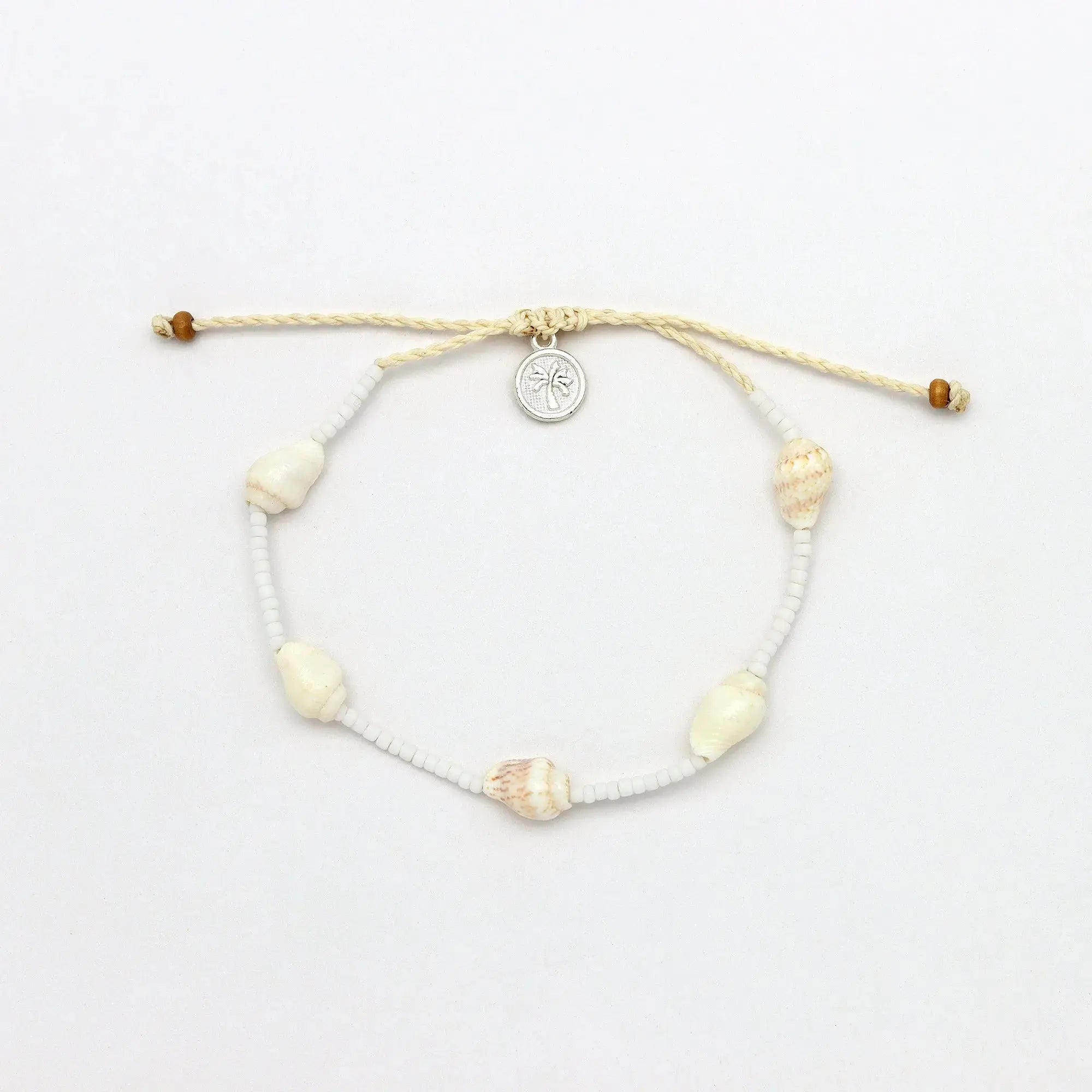 Pineapple Island Giada Rahayu Shell Beaded Bracelet - White
