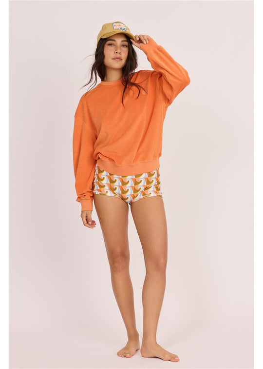 Sisstr Evolution West Shore Terry Fleece Sweatshirt - Light Amber