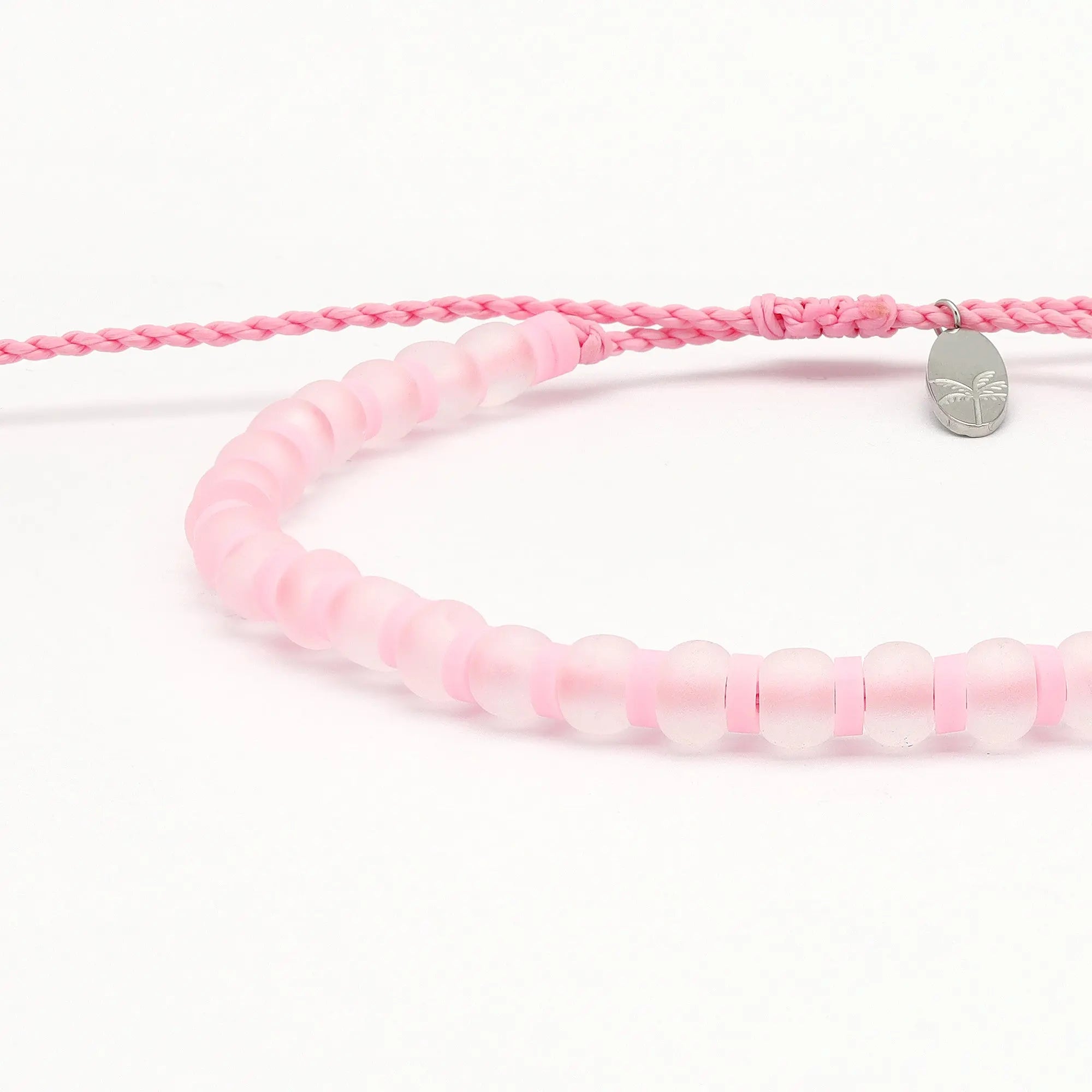 Pineapple Island Marley Glass Beaded Bracelet - Pink