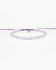Pineapple Island Marley Glass Beaded Bracelet - Purple
