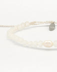 Pineapple Island Oluolu Glitter Cord Beaded Bracelet - Ice