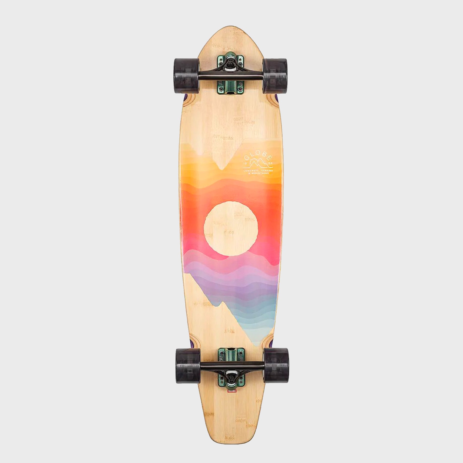 Globe Arcadia Skateboard - Bamboo/Mountains - ManGo Surfing