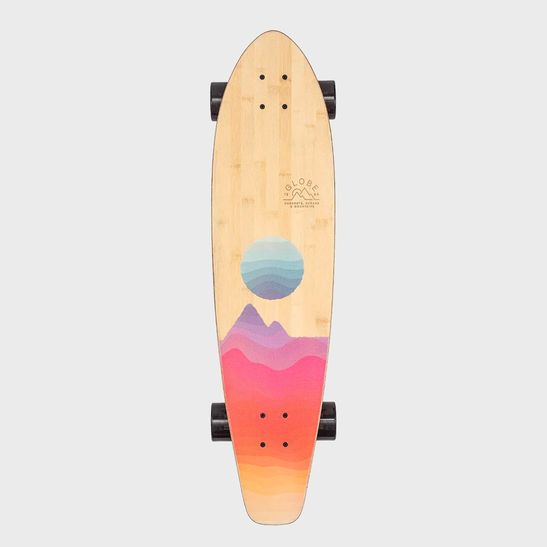 Globe Arcadia Skateboard - Bamboo/Mountains - ManGo Surfing