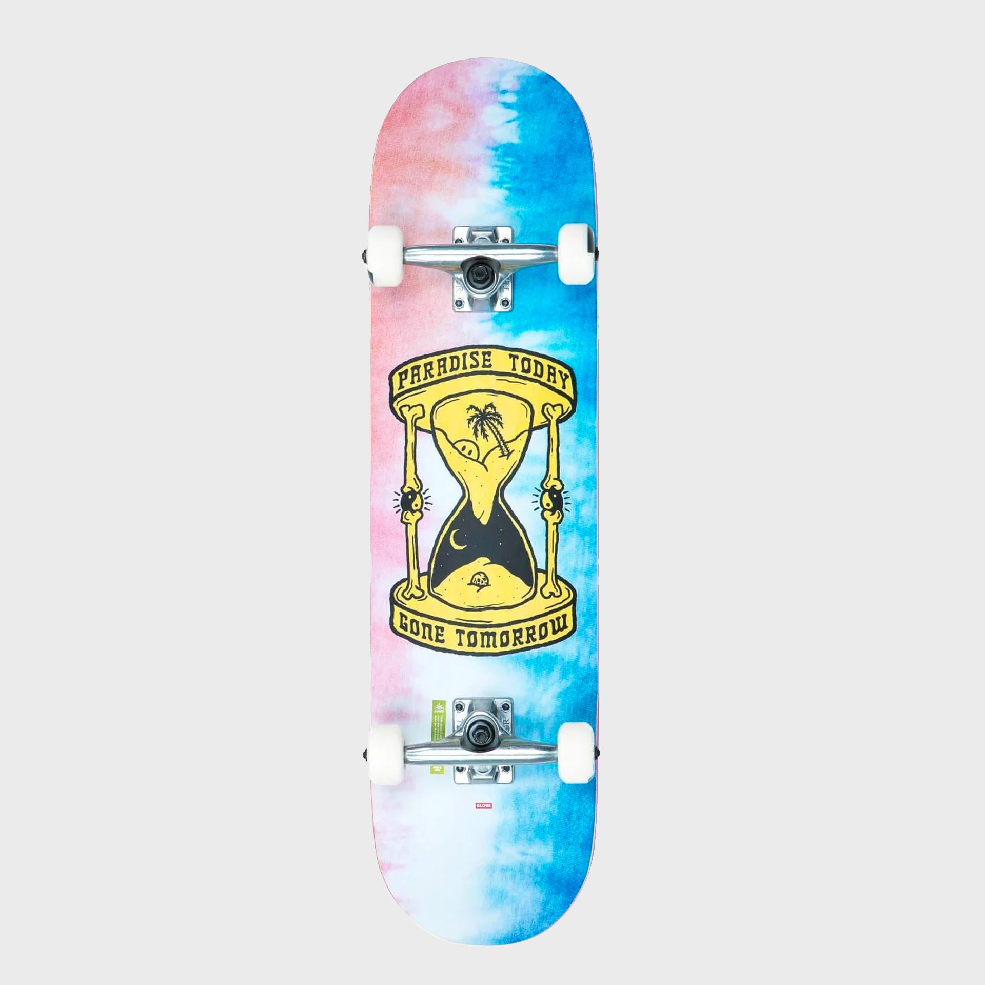 Globe G1 Gone Tomorrow Skateboard - Blue/Pink Dye - ManGo Surfing